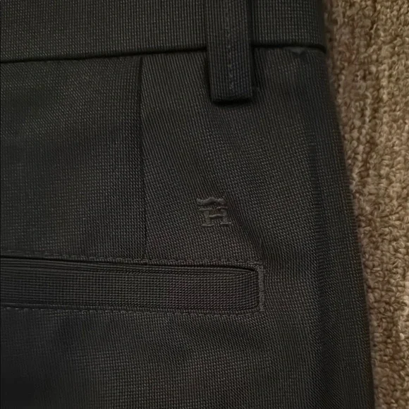 Men’s Haggar Tailored Black Dress Pants - Picture 4 of 5
